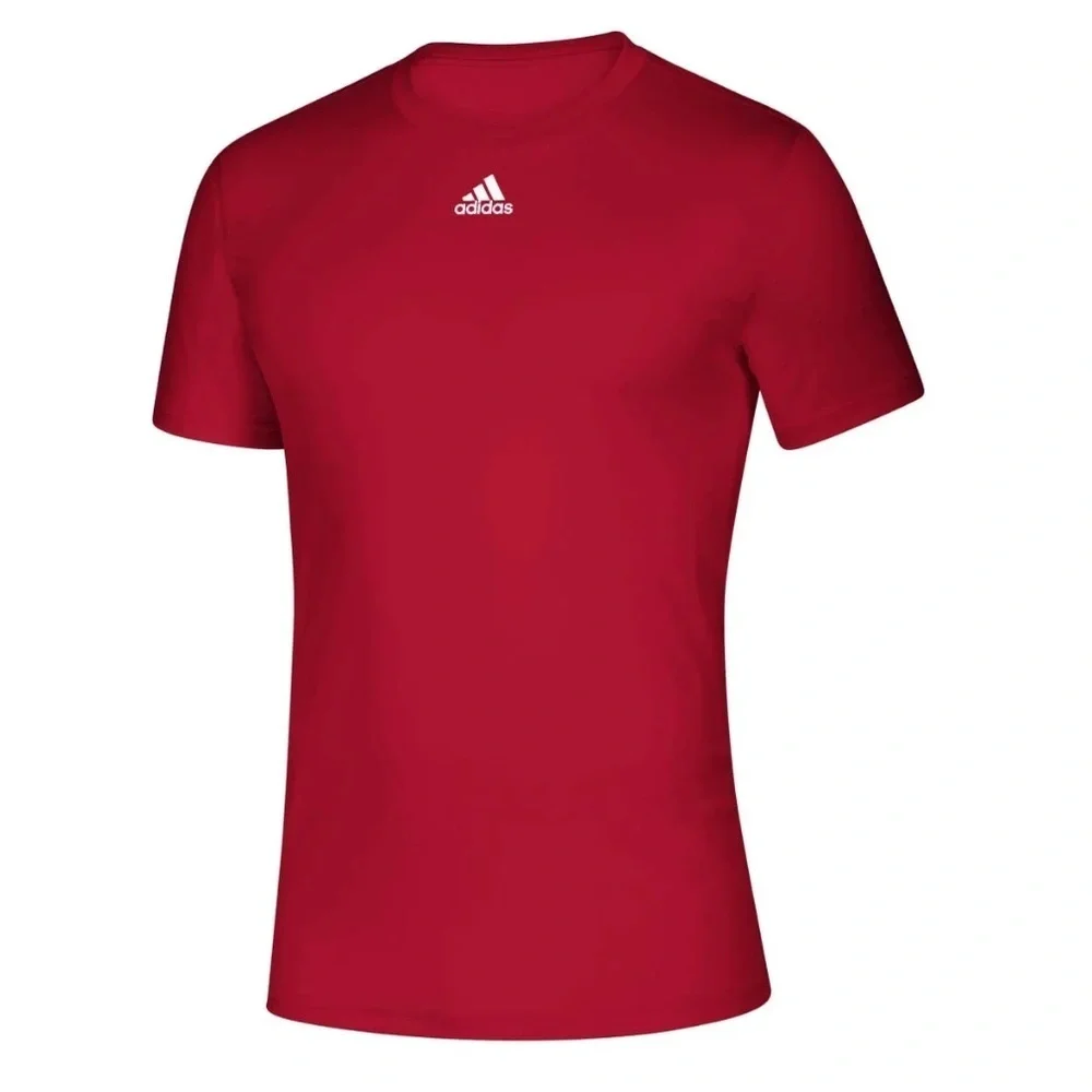 Adidas Men's Creator Athletic Tee Red Short Sleeve